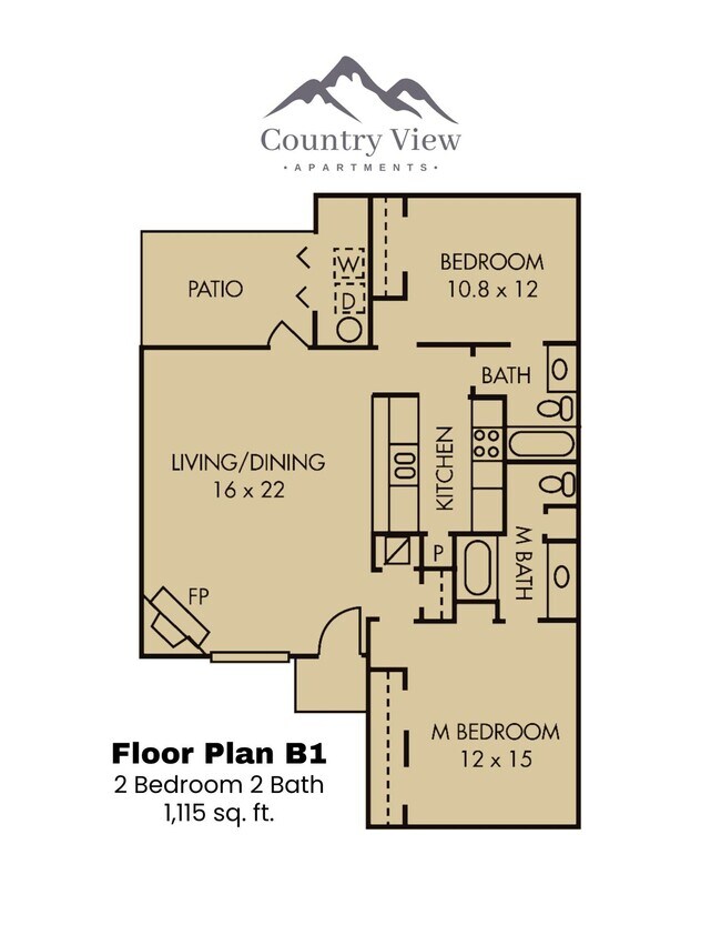 Floorplan - Countryview Apartments