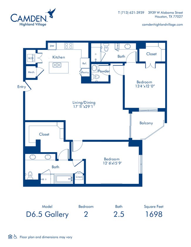 Floorplan - Camden Highland Village
