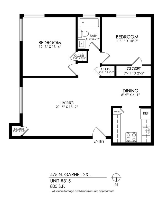 Floorplan - 475-501 Garfield