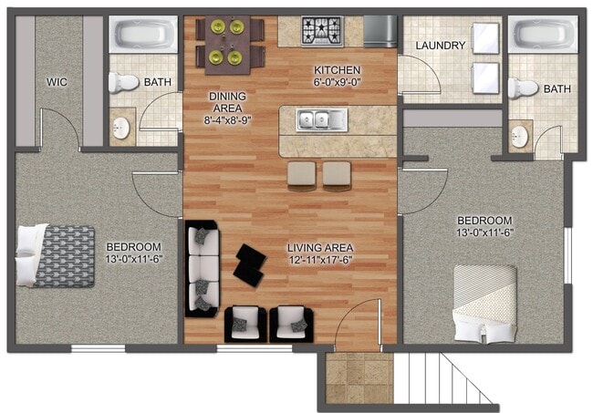 Floorplan - Crescent Ridge Apartments