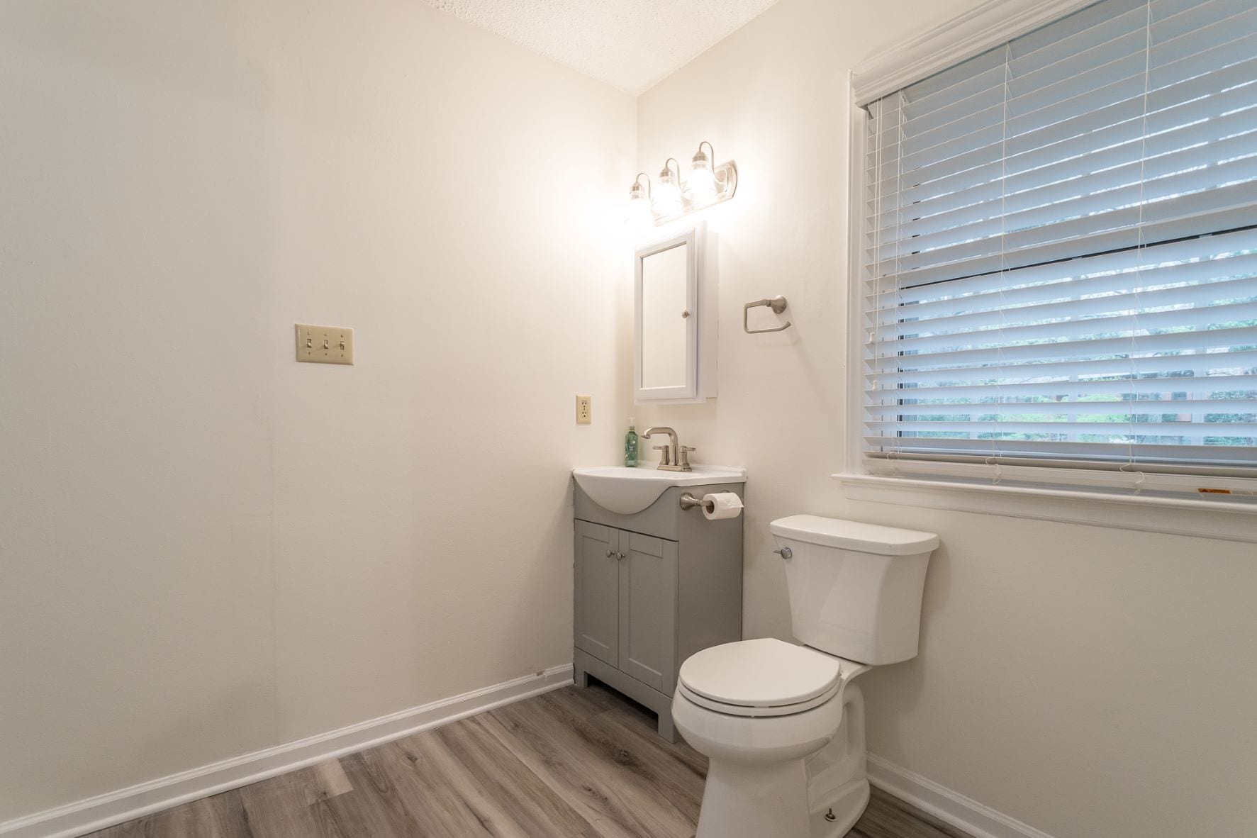 Half-bath downstairs. - 419 Sharon Rd