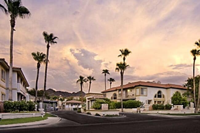 Main Entrance by Dusk - 10410 N Cave Creek Rd