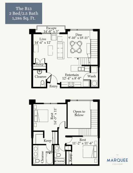 Floorplan - Marquee at Belle Meade