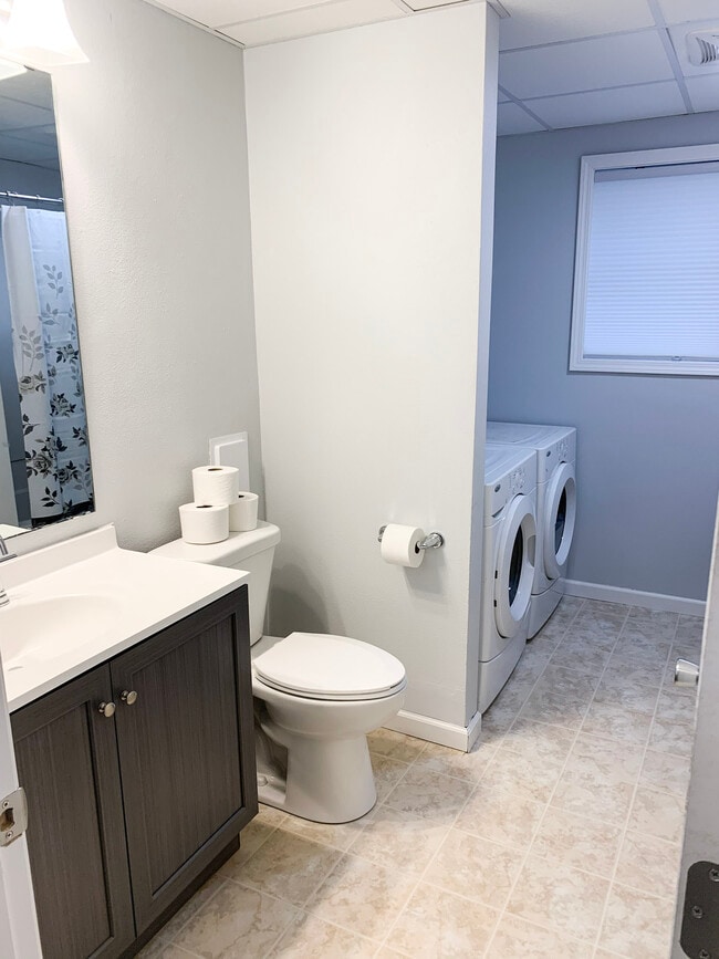 Bathroom &washer/dryer - 214 Larch Ave