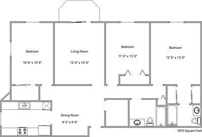 3BR/2BA - Creekside