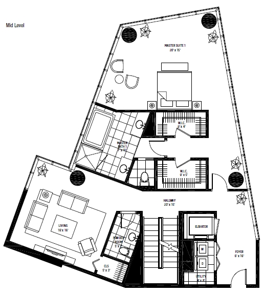 3BR/3BA - Signature Place Tower