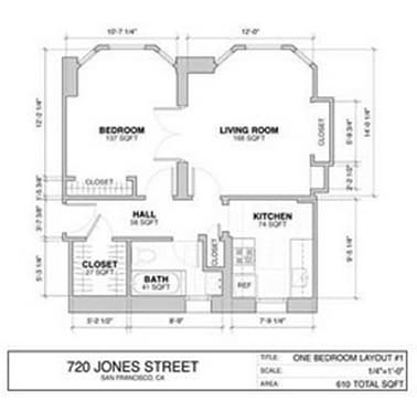1BR/1BA - Jones Street Terrace