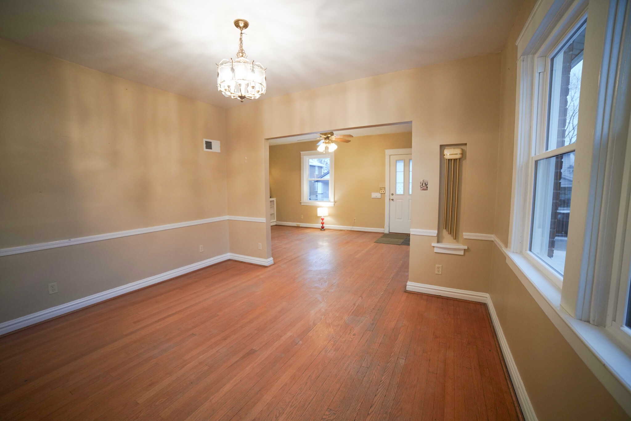 View from dining room looking into living room - 1101 Yale Ave