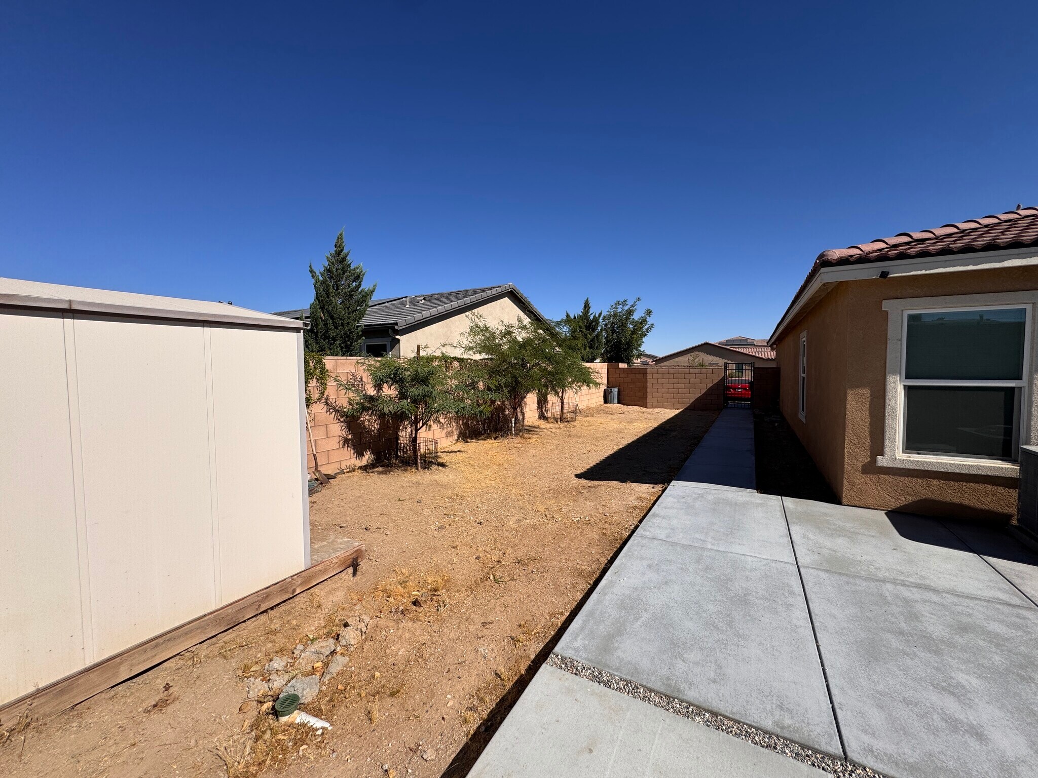 Backyard with Shed - 15659 Whispering Creek Way