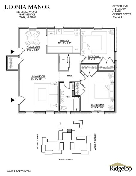 Interior Photo - Leonia Manor: In-Unit Washer & Dryer, Heat...