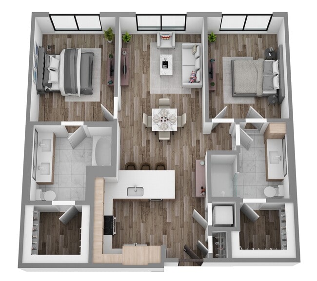 2 Bed / 2 Bath — 1,084+ sq. ft - The Overlook at Walnut Creek