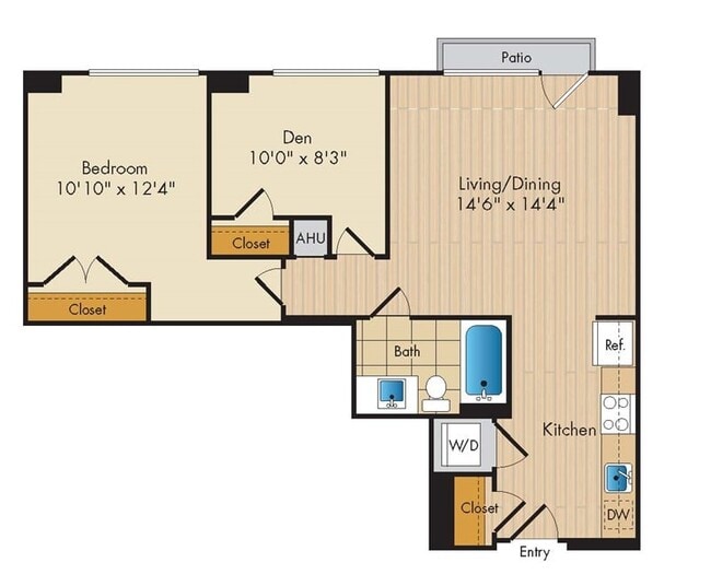 Floorplan - Flats 130 at Constitution Square