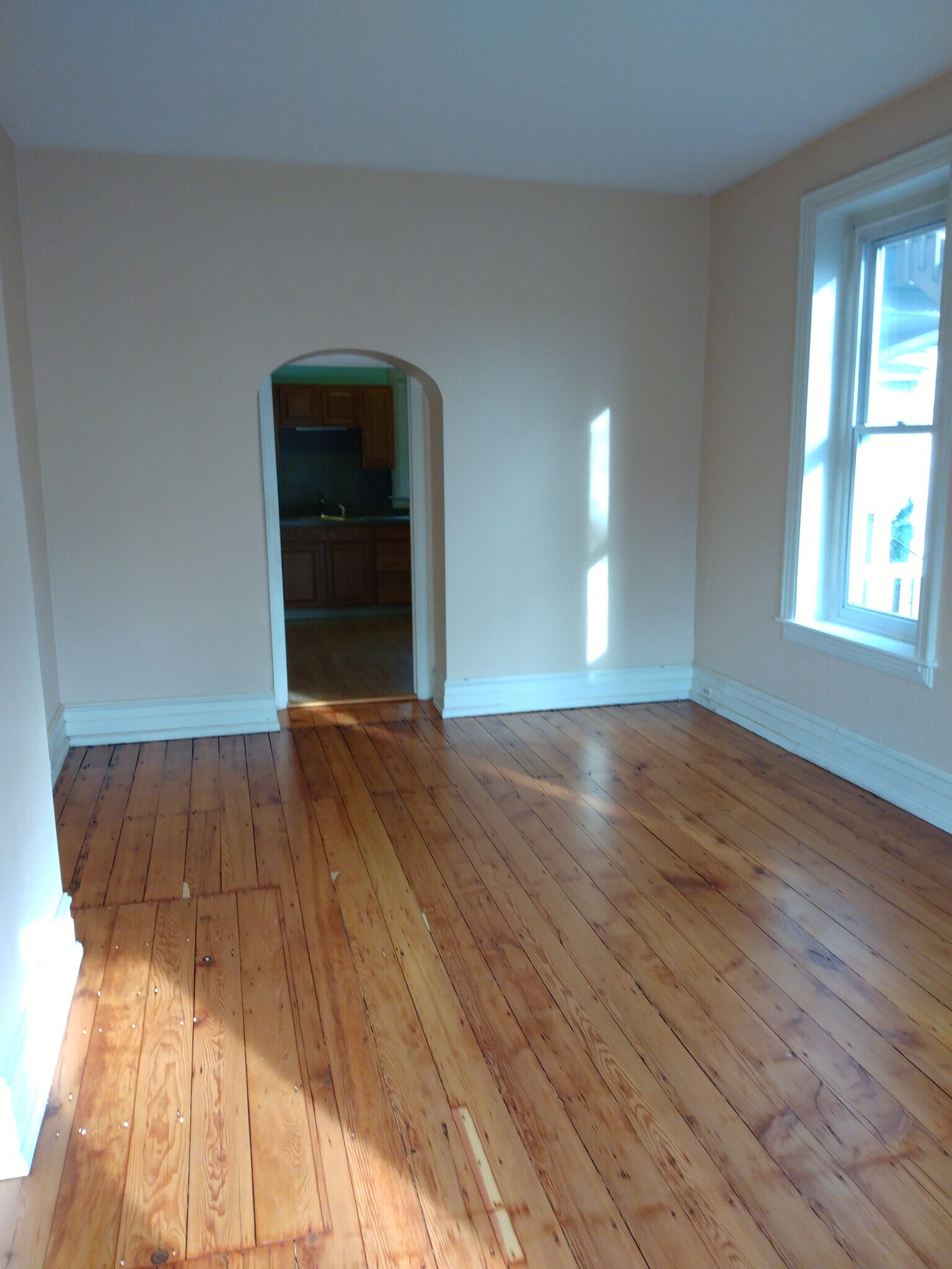 12'x20' Living room/ pumpkin pine floor - 417 W Walnut St