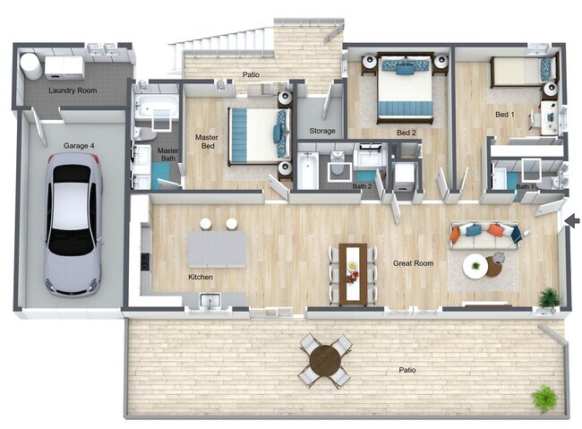 Floorplan - THE POINTE - JUST RENOVATED! Luxurious Com...