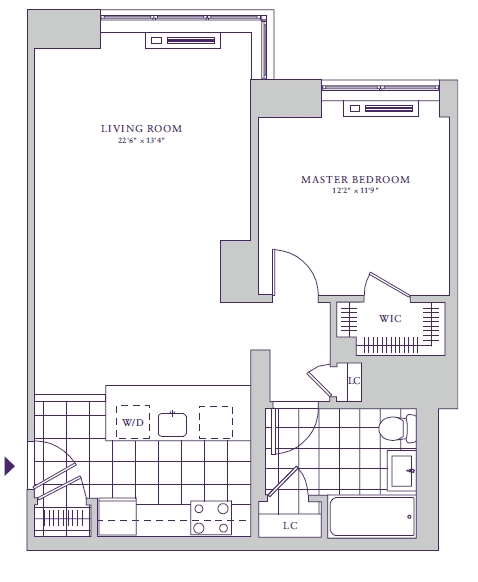 1BR/1BA - 88 Morgan Condominiums