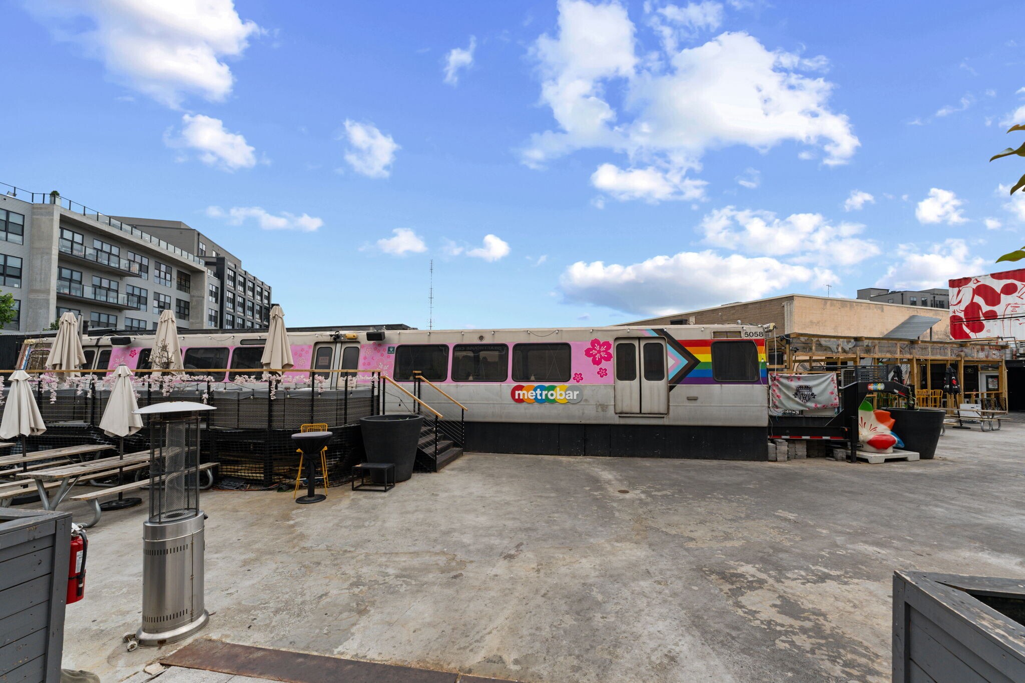 Metrabar includes train seating - 2339 3rd St NE
