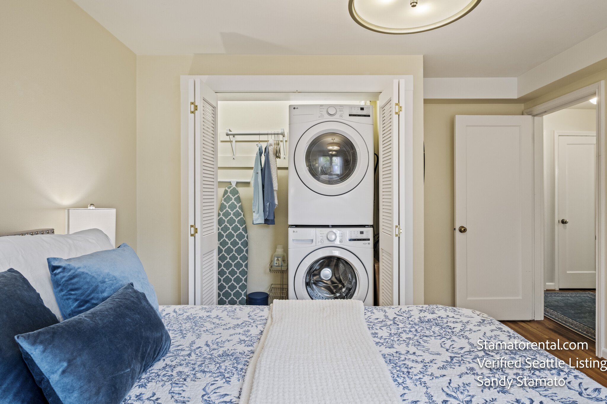 New LG washer and dryer tucked conveniently inside the home. - 11639 1st Ave NW