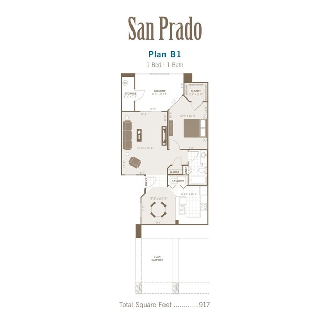 1BR/1BA - San Prado