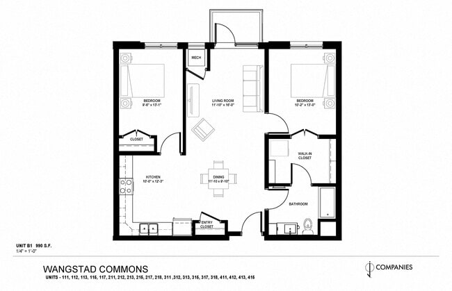 Floorplan - Wangstad Commons