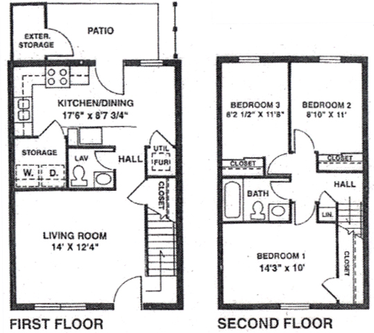 3BR/1.5BA - Chase Crossing Apartments