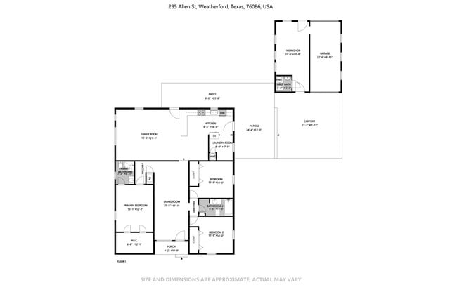 Building Photo - Coming Soon! 3 BR/2BA | Newly Renovated Single Family Home | 1-Car Garage Parking | In Weatherford!