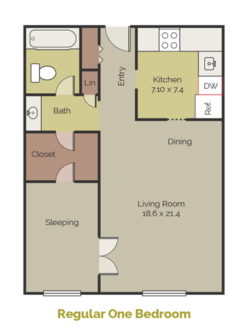 Floorplan - New Brookside Apartments