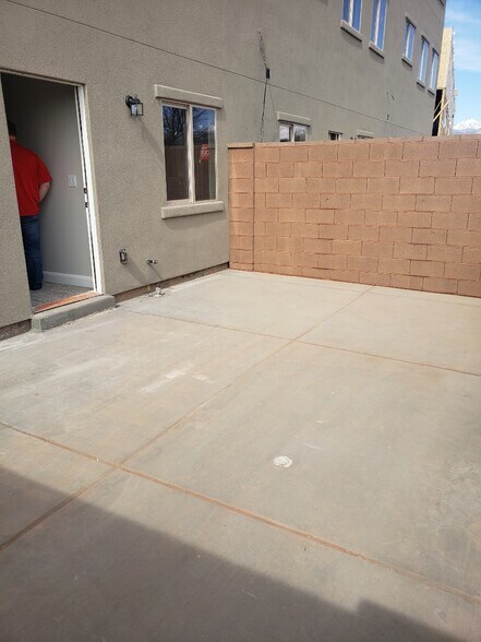 Enclosed patio off of basement. - 355 W 200 S