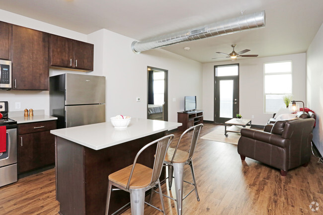 Kitchen/Living Room - Brick Towne at Waukee Central