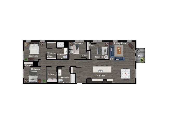 Floorplan - Enclave Overlook Apartments
