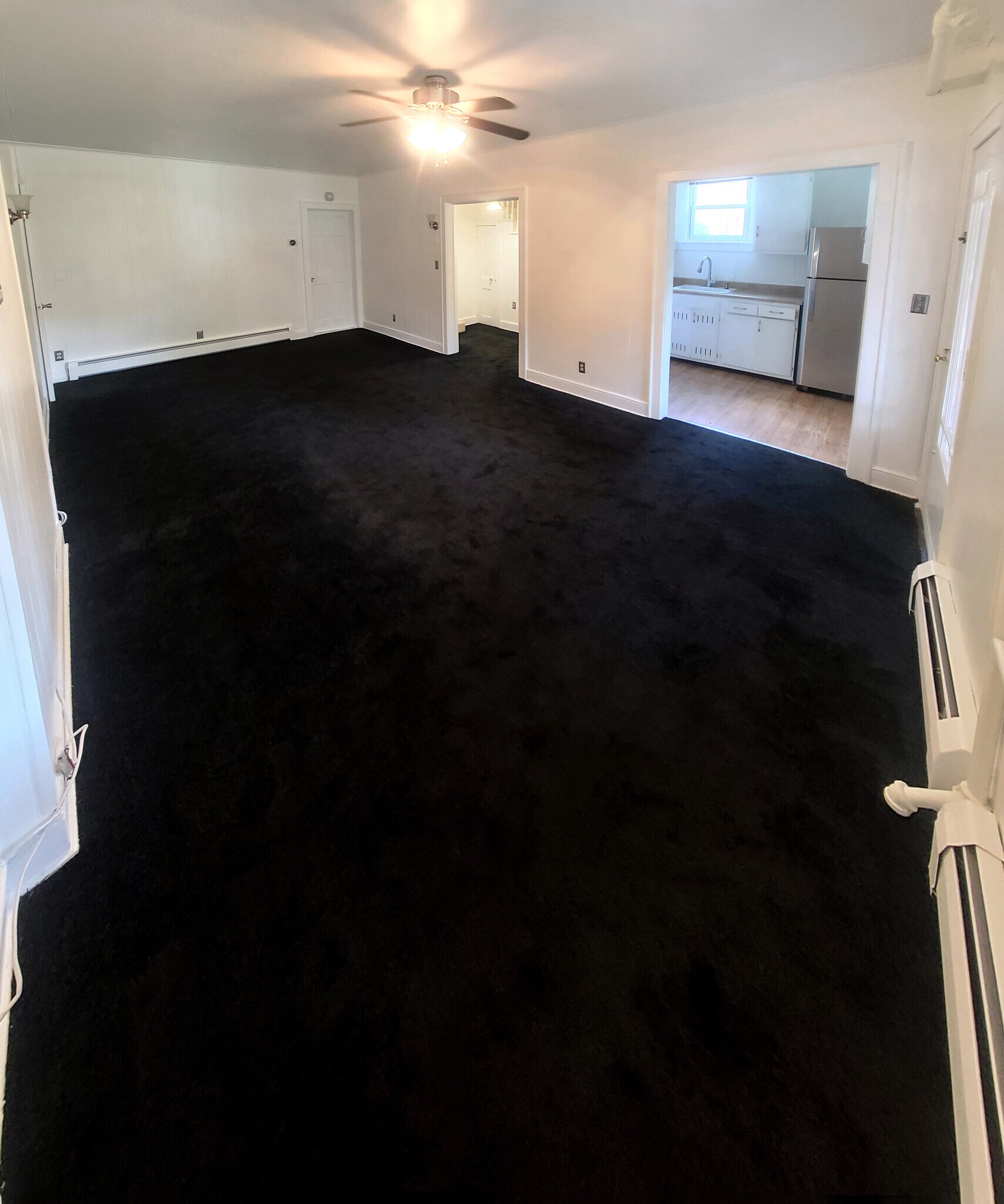 New Carpet in a wide living/dining room w/plenty of natural - 3 Cedar St