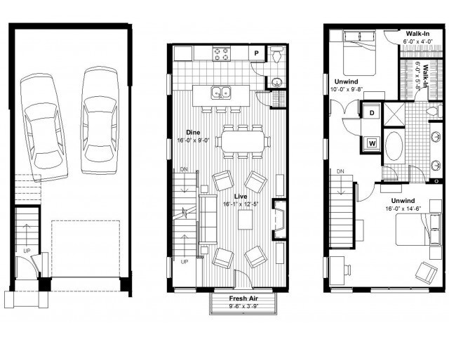 2BR Townhome - Founders at Union Hill