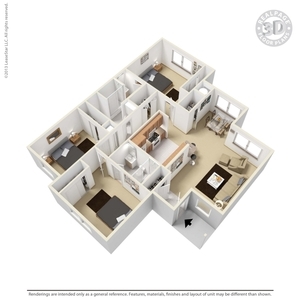 3BR / 2BA - Parkview Garden Townhomes
