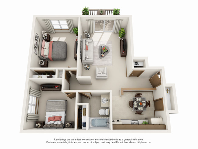 Floorplan - The 4220 Grand Apartments