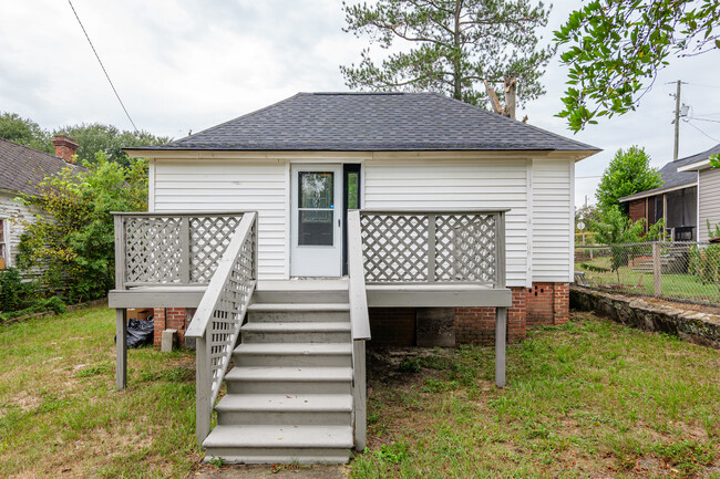 Rear view of the house and deck area - 796 Leitner St