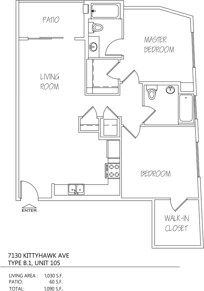 Floorplan - 7130 Kittyhawk Ave