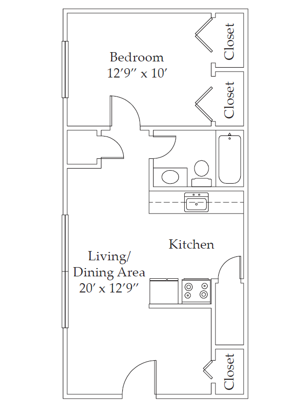 Floorplan - The Arts Apartments at Music Hall