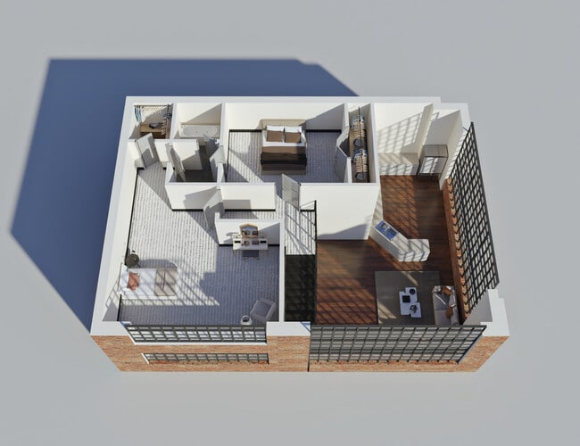 Premier 4 Bedroom, 2 Bathroom Mezzanine Floor - LL Sams Apartments