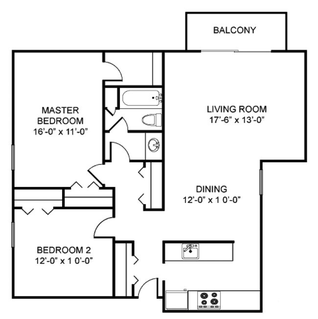 Floorplan - Northgate Apartments