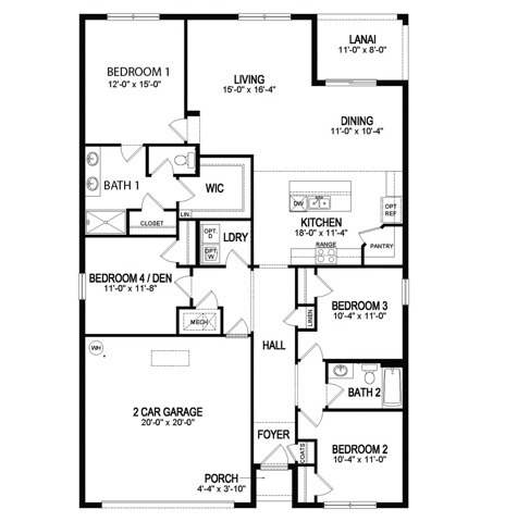 Cali floor plan - Champions Quarters