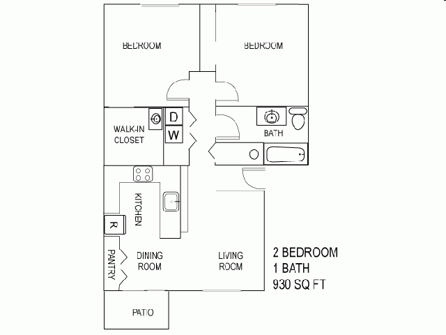 2BR/1BA - Fairview Oaks Woods