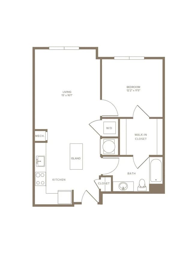 1 bedroom 1 bath HI - Modera Natick Center