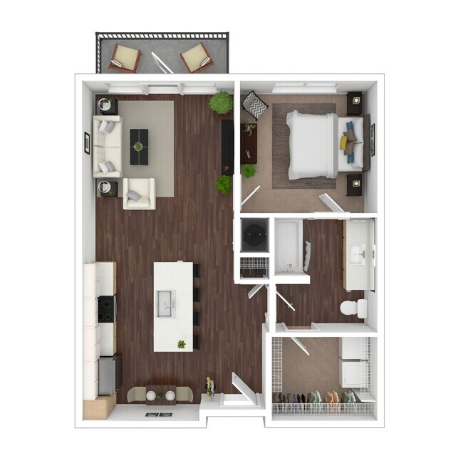 Floorplan - Evren Apartments of Lees Summit