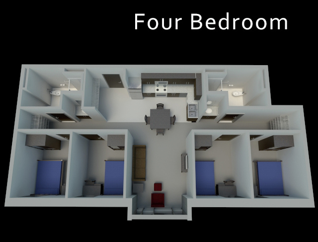 Floorplan - NC State University Wolf Ridge Apartments