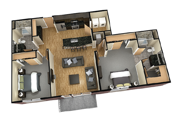 2BR/2BA - Clara - Element Communities Downtown Columbia - Hi...