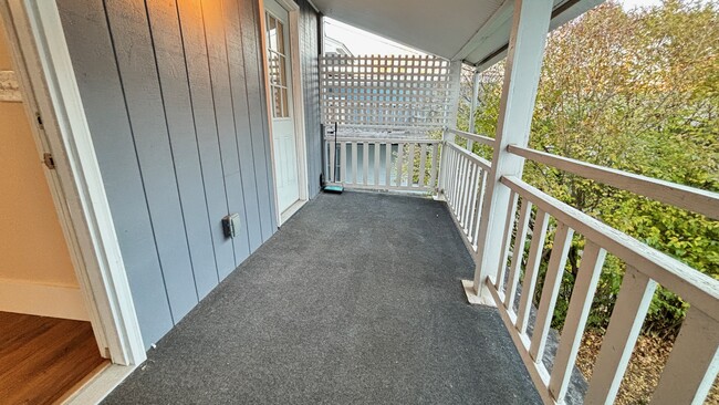 Covered Porch/Balcony off Bedrooms - 30 8th St