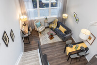 M Layout  - 1BR, 1BA - Loft - Living Area - Lancaster Lofts