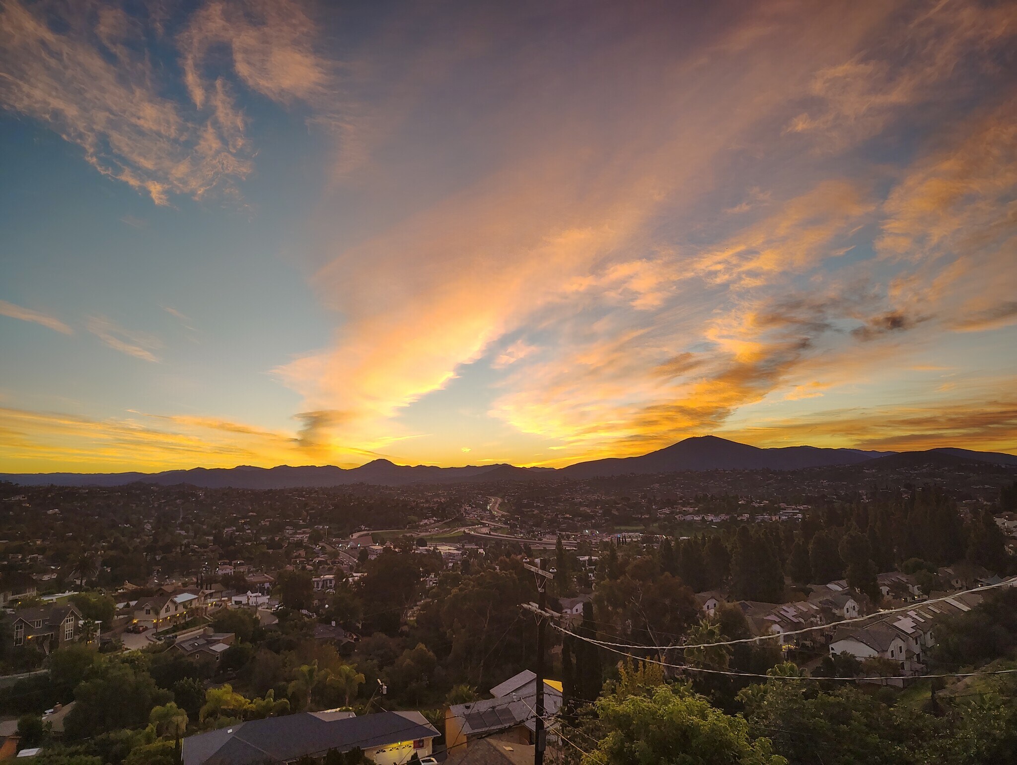 Morning view from living room - 4343 Valle Dr