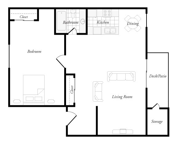 1BR/1BA - Orchard on the Green