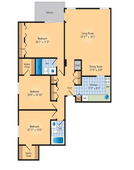 Floorplan - Waterford Tower Silver Spring, LLC