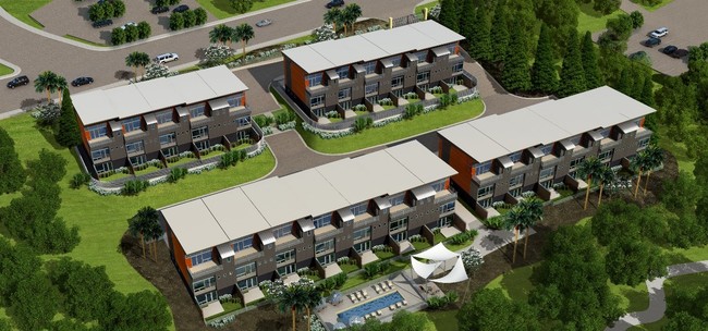 Building Rendering - FLOW Townhomes PhaseI